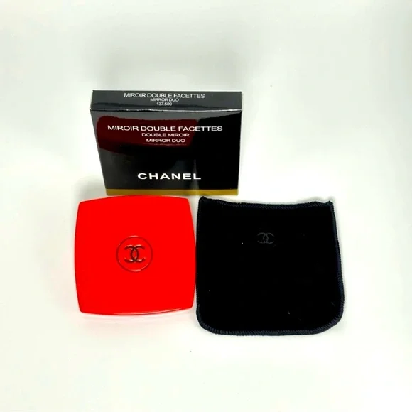 NIB-Red Chanel Duo Compact Double Facette Mirror